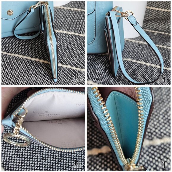 #10 Kate Spade Schuyler Mini Backpack and Wristlet – Smoky Blue - Picture 16 of 16